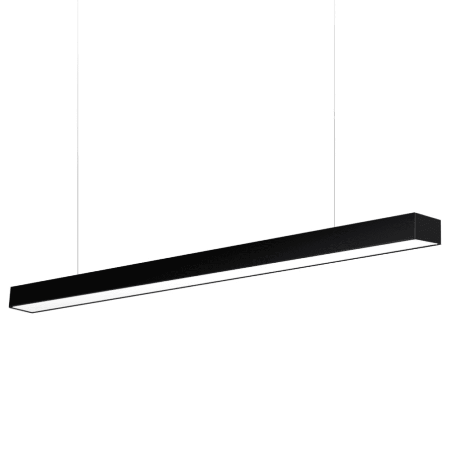 Luminaria Lineal LED Negra 20w, 5x120cm, 3000K, 4000K, 6000k
