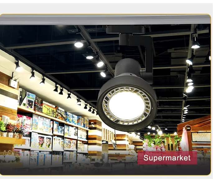 Lampara LED Riel PAR30-40W, 220V