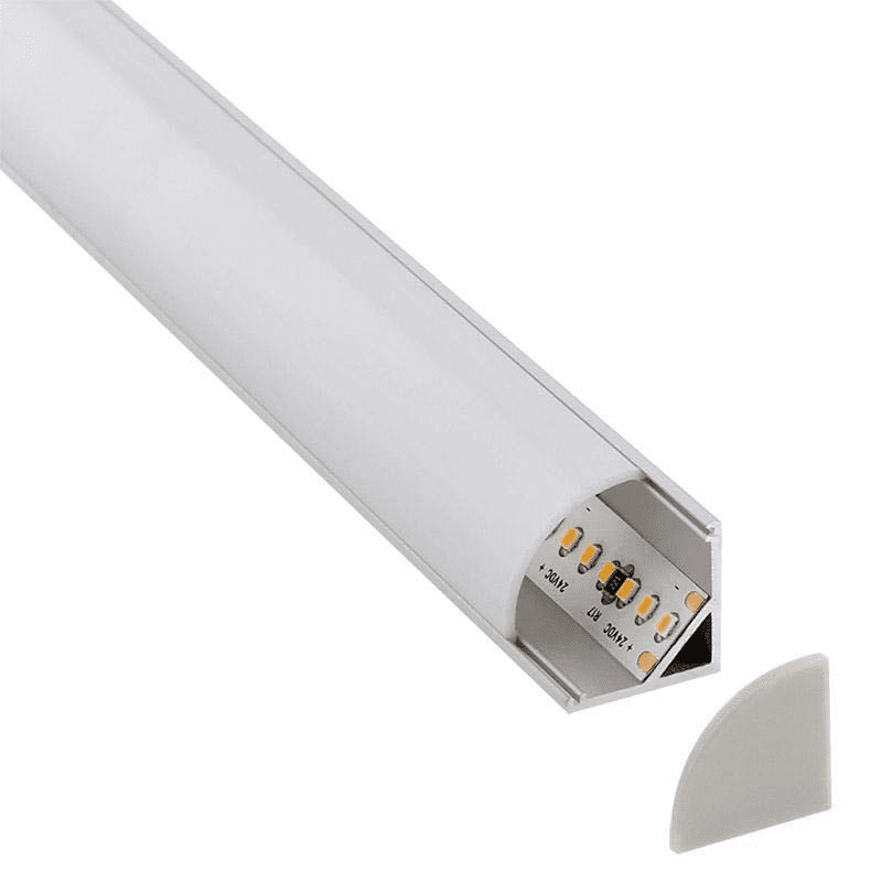 PERFIL ESQUINERO ALUMINIO CINTA LED 2M 16x16MM